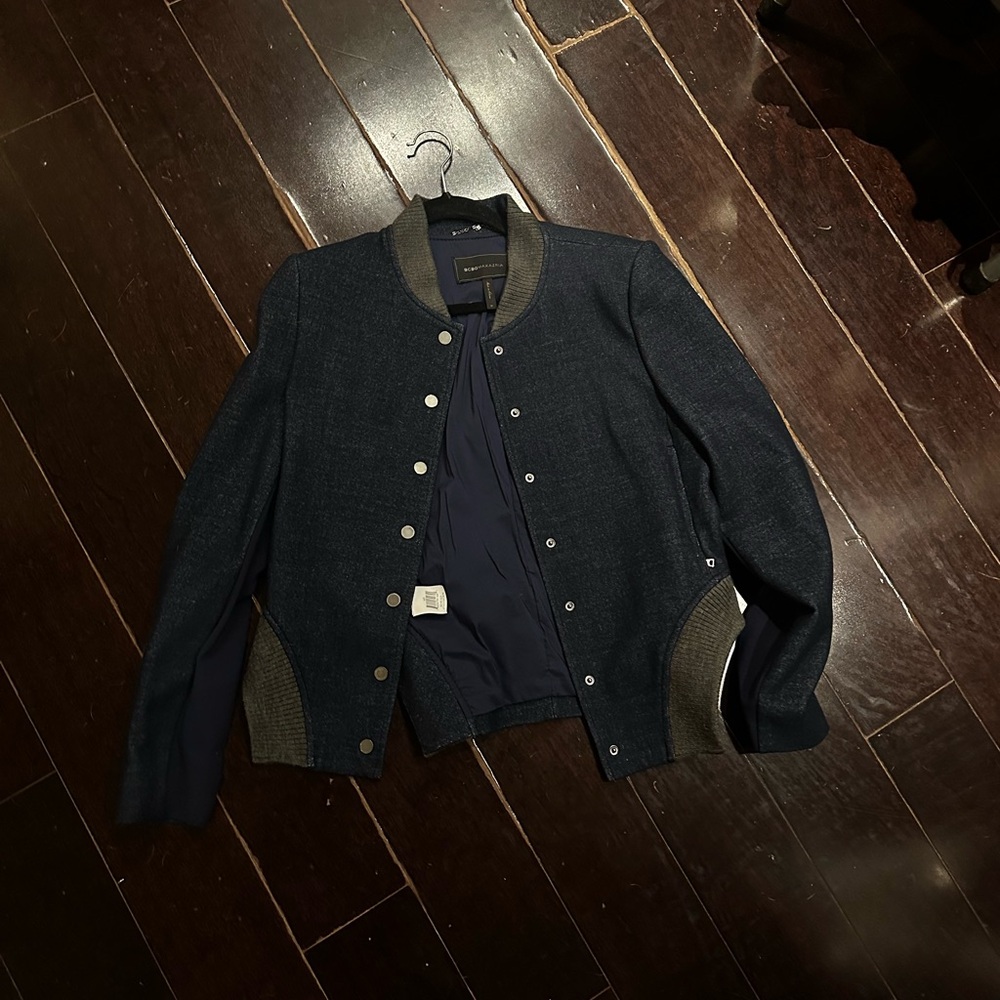 BCBG Denim and Gray Jacket
